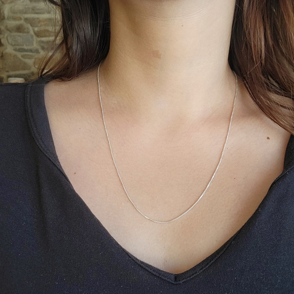 New Italian Solid 925 Sterling Silver Necklace Chain - Picture 10 of 16